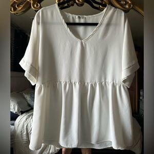 White v neck xl